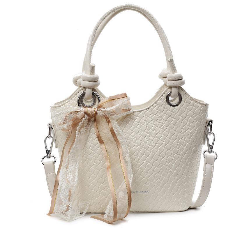 High-end Fashion Portable Bucket Bag Women's New Versatile Simple Messenger Bag Trendy Solid Color Shoulder Bag