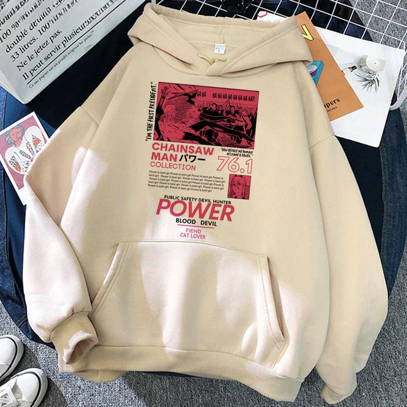 

Япония Аниме Человек-бензопила Макима Почита Графический Печатный Мужские Женские Толстовки Одежда Повседневная Свободная Толстовка Уличная Одежда Харадзюку 4XL красный/хаки