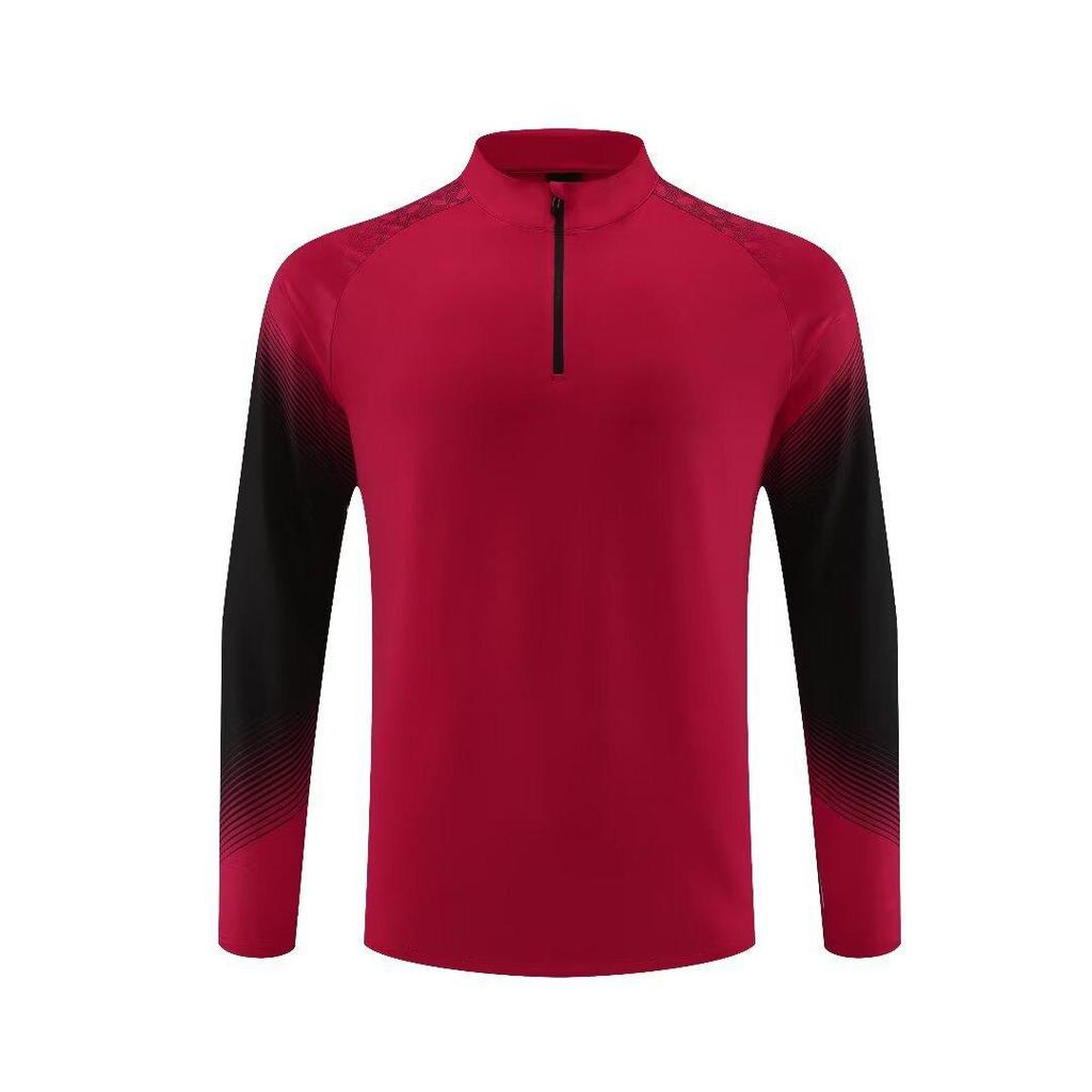 Unisex Autumn-Winter Football Training Half-Zip Jacket & Jersey Set