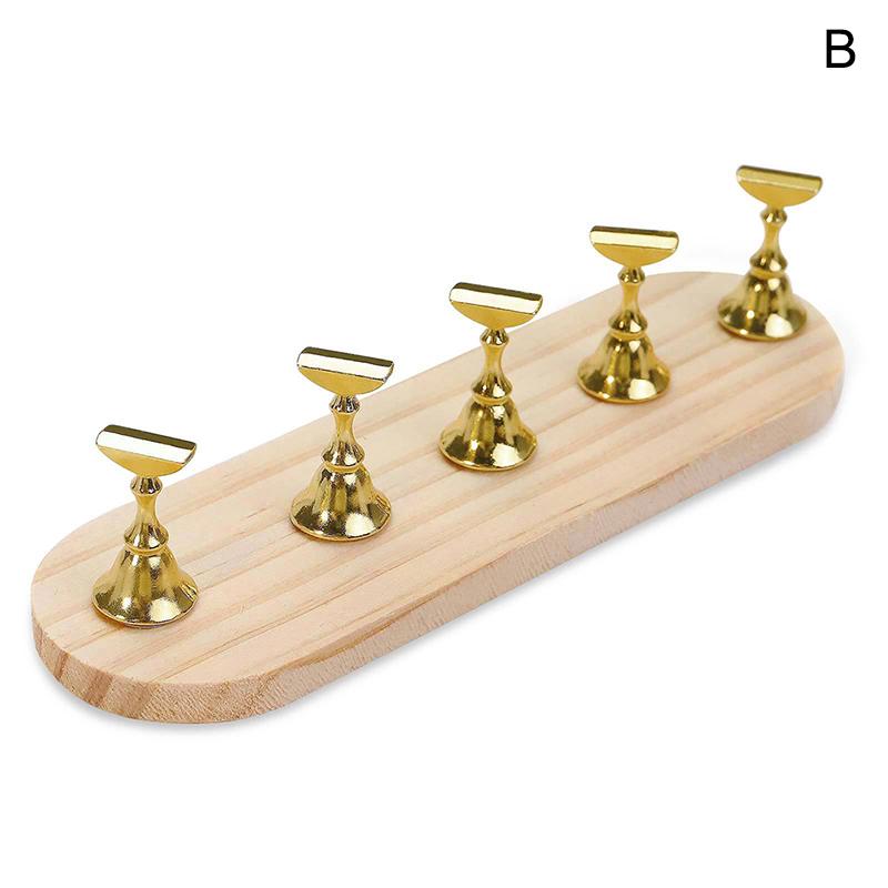 1pc Nail Drill Machine Bits Wooden Holder, Durable for Nail Training Nail Art Accessories DIY Manicure Tools Box Display Box