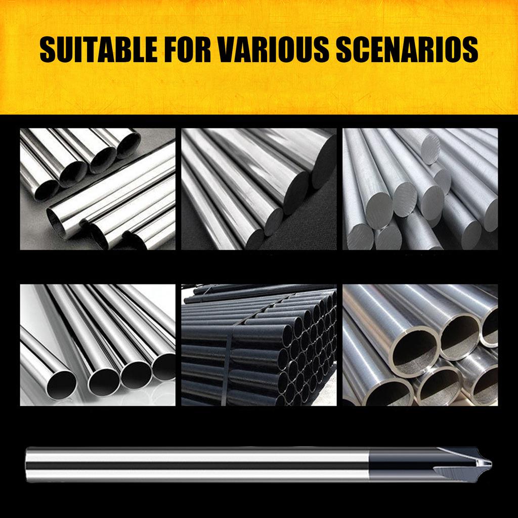 Chamfering Cutter 4 Flute Carbide Stainless Steel Milling Cutter End Mill Cutter Deburring for Machining Manufacturing