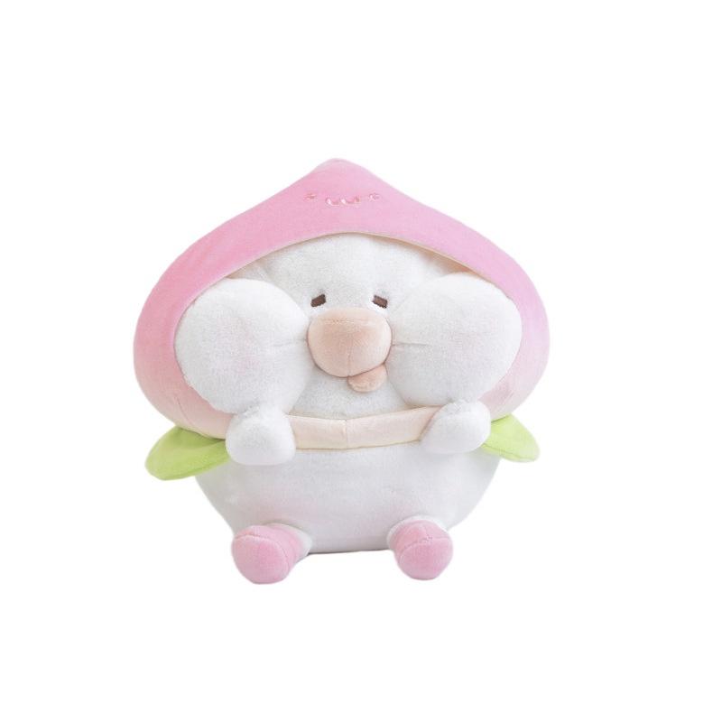 Cute And Cuddly Toby Peach Plushie Keychain Bag Accessory