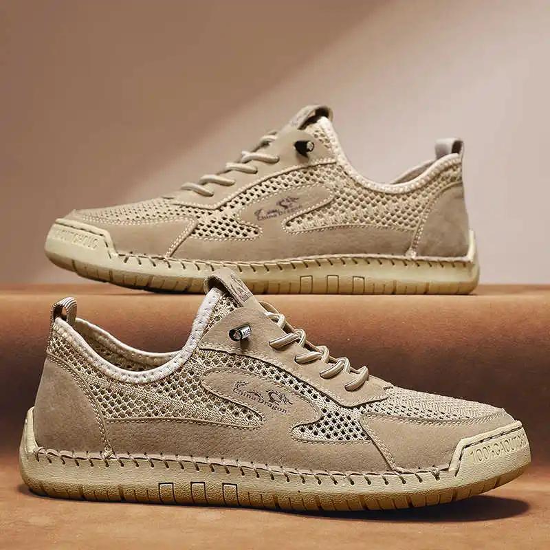 Fashion Round Tip Ecoleather Original Shoes For Men Casual Men's Tnis Mens Luxury Designer Sneakers Sport Minimalist Trend