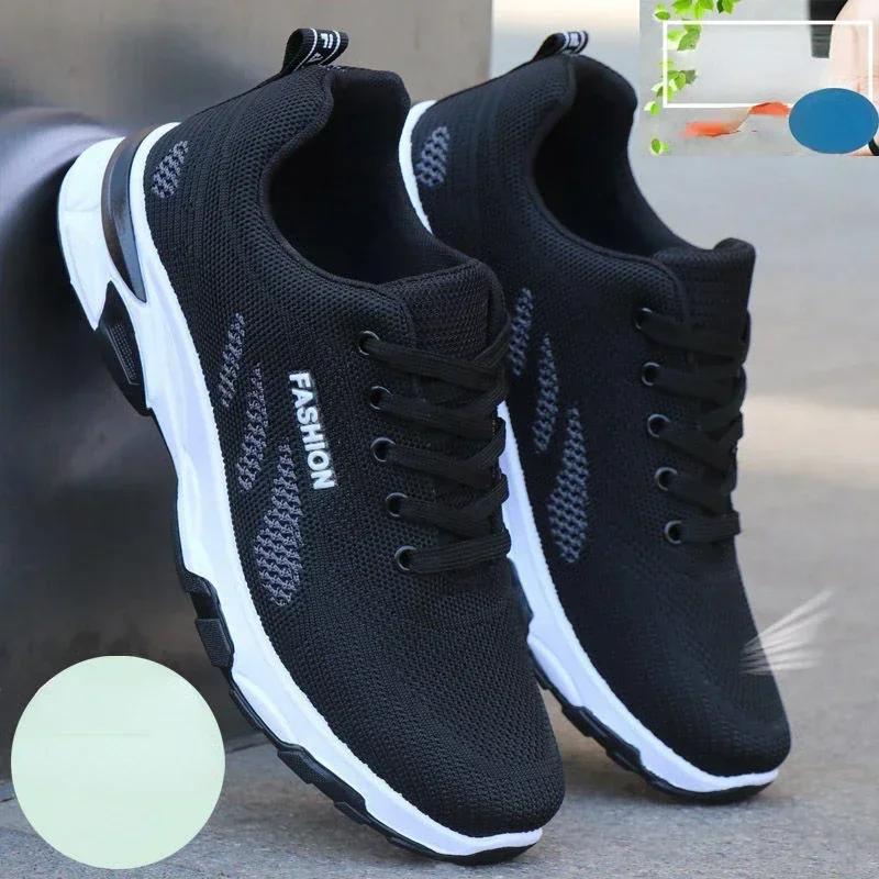 Fashion Fashion Male Shoes Outdoor Mens Sneakers 2024 New Breathable Wear-resistant Men's Running Shoes Zapatillas Deportivas De Hombre