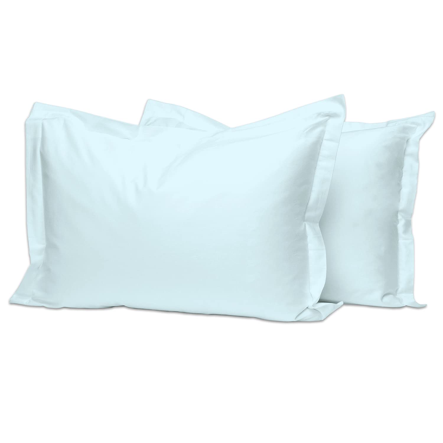 

Pizuna Cotton 400 Thread Worsted Long Cotton Sateen Machine 50x75cm Pillowcases, Count, Staple, 100% Weave, Breathable, Washable, Two-Piece, (Baby