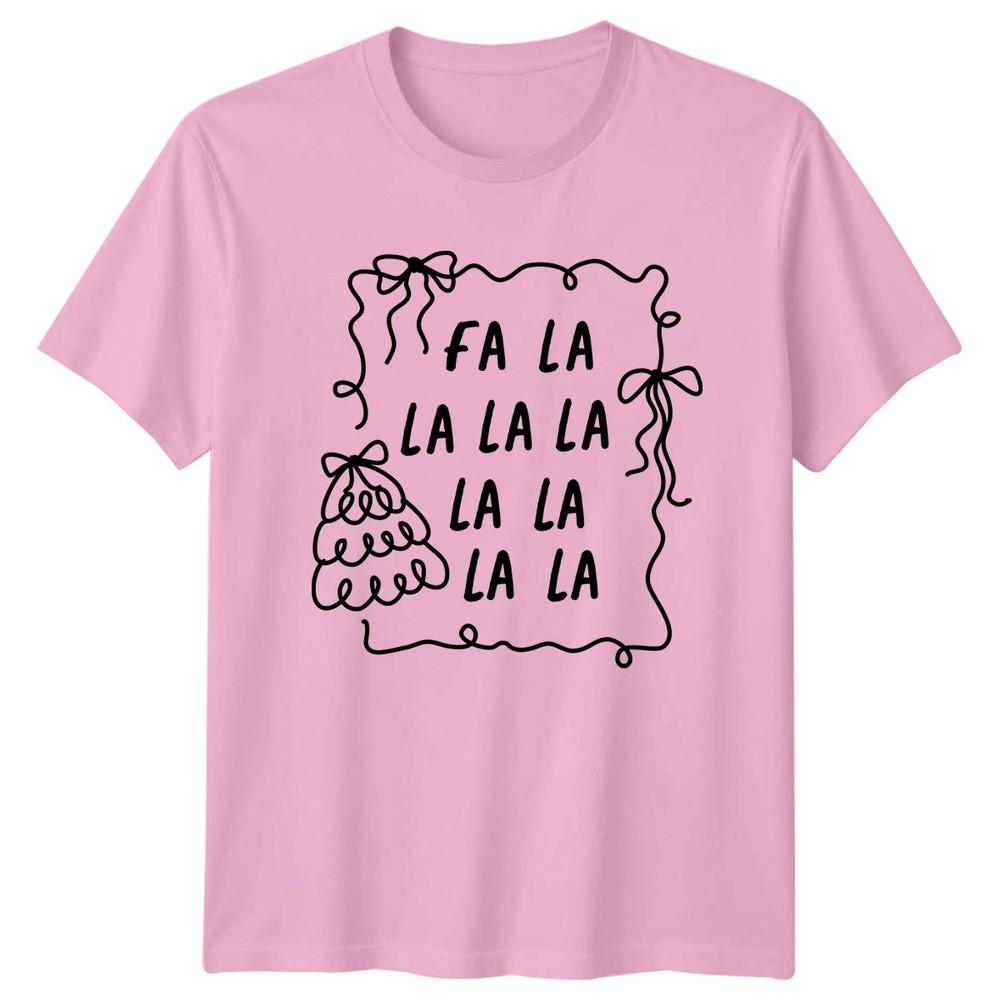 Fa La La La Christmas Holiday Unisex Graphic Tee Unisexs Unisexs Top