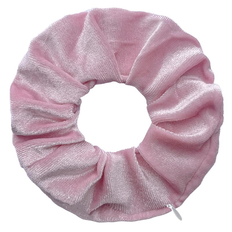 Creative Sweet Zip Scrunchies For Women Girls Novelty Multicolour Velvet Hair Tie Versatile Hair Accessories Gifts