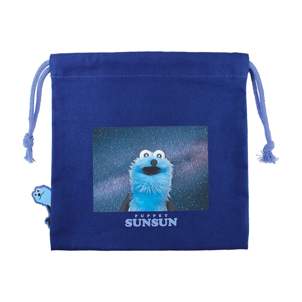 Tees Factory Puppet Sunsun Pyokotto Drawstring Bag, Space, H195 x W200mm, PS-5530475SP