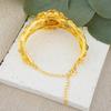 Exquisite Middle Eastern & African Copper Flower Bracelet - Arabic Luxury Charm for Ladies, Ideal Wedding & Banquet Gift