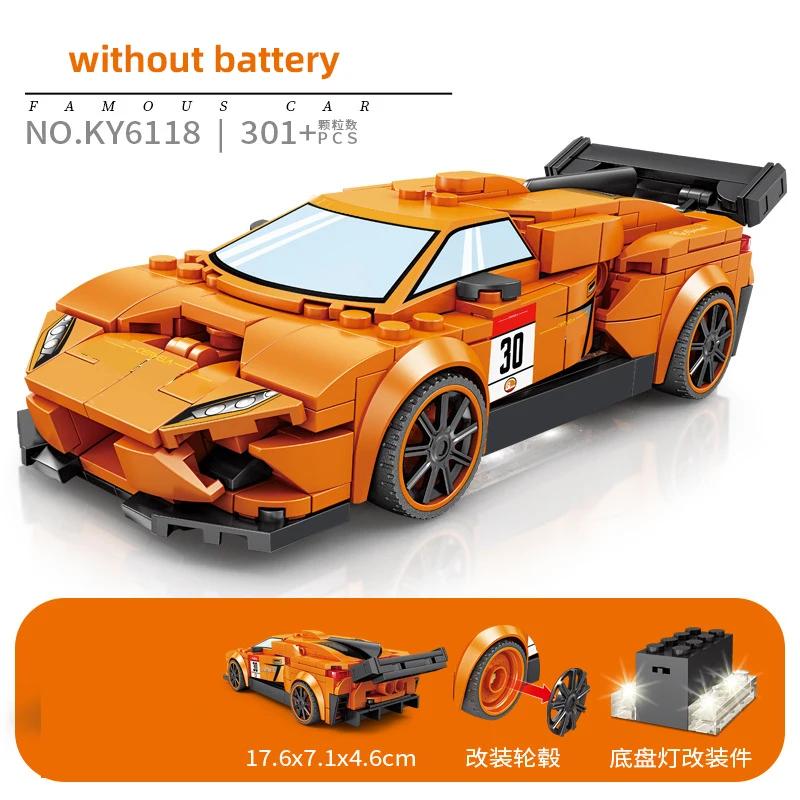 City Speed Champion Sports Car Building Blocks Technique Car Carro Rennau Voiture Vehicle MOC Educational Construction Toys