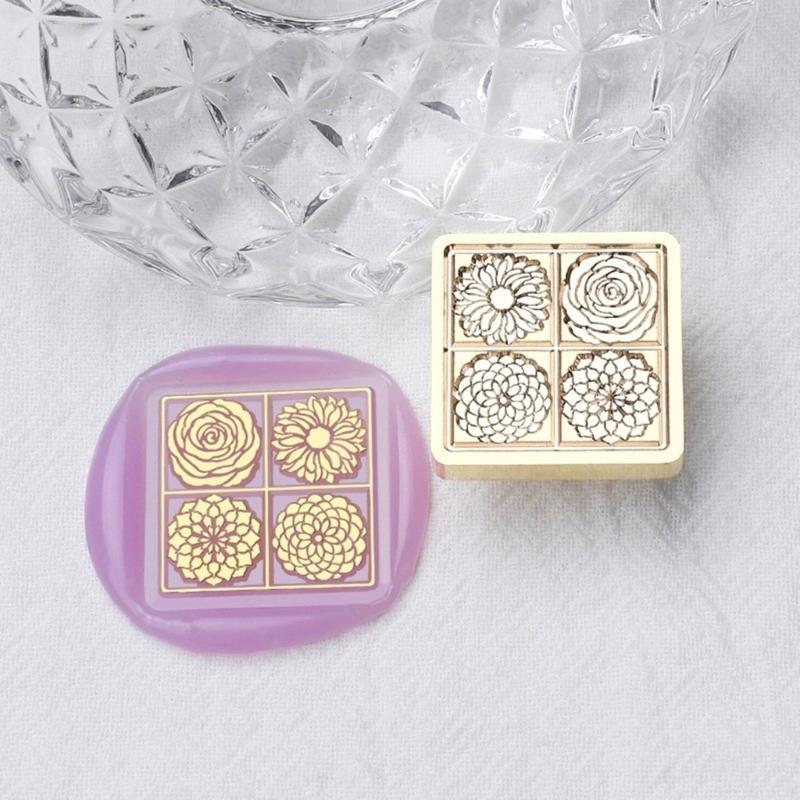 Butterfly Wax Seal Stamp Brass Head Winter Themed Sealing Waxed Stamp for Invitation Card Scrapbooking Decorations