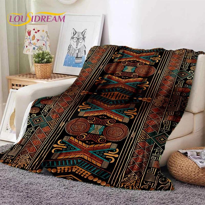 Turkey Persian Bohemian Mandala Flower Soft Flannel Blanket for Bed Bedroom Sofa Picnic,Throw Blanket for Outdoors Leisure Gift