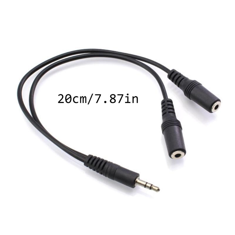 RCAs Male To Two Female Sound Splitter Cable Coppers Cores Gold Plateds Connectors For Car Stereos Home Theater System