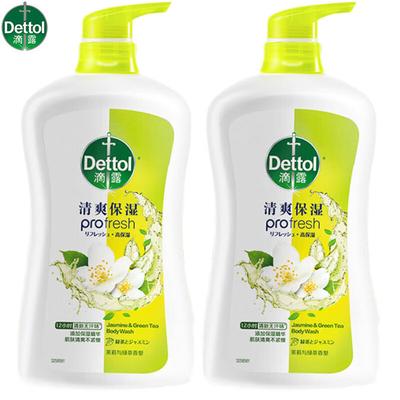 Dettol Jasmine & Green Tea Fresh Hydrating Body Wash, 2 X 650g