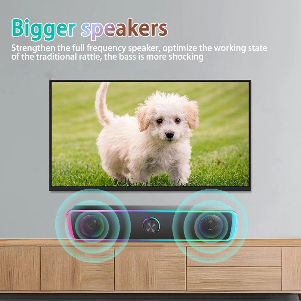 Home Theater Sound System, 4d Surround Sound Bar With Bluetooth, Tv And Computer Speakers, Subwoofer, Stereo Music Box