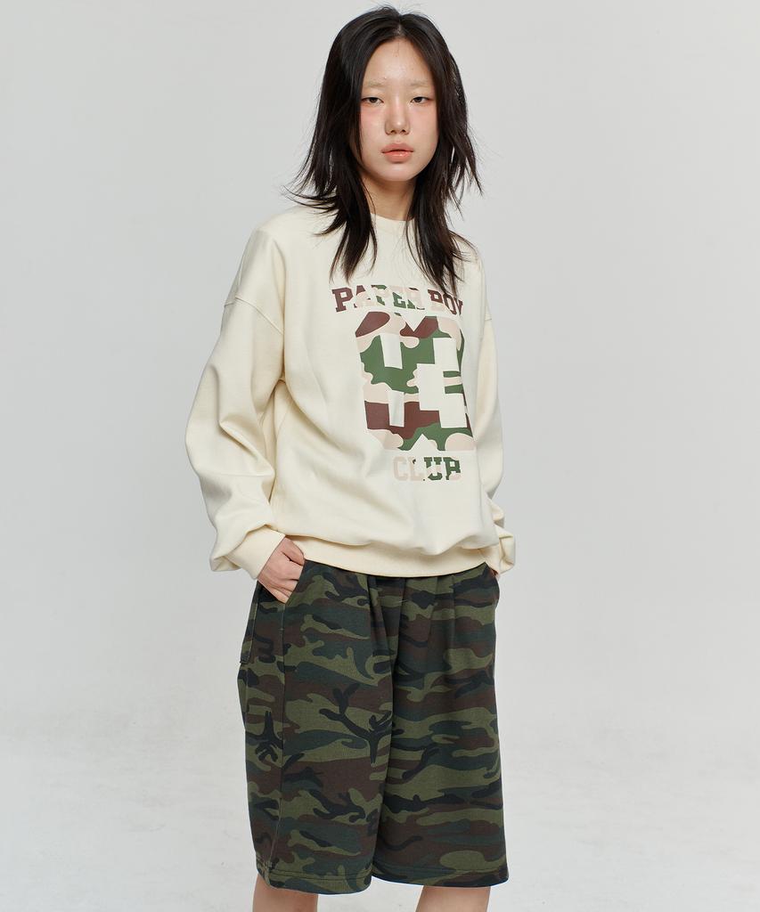 PAPERBOY Camo 83 Sweatshirt - Cream