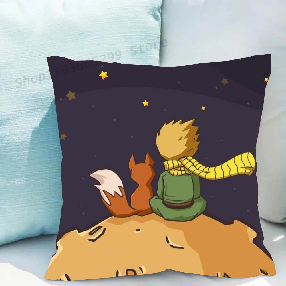 1 szt. Poszewka na poduszkę Mały Książę Skóra Brzoskwiniowa Kwadratowa Sypialnia Sofa Wypoczynek Komfortowa Poduszka Samochód Salon Dom Dekoracja