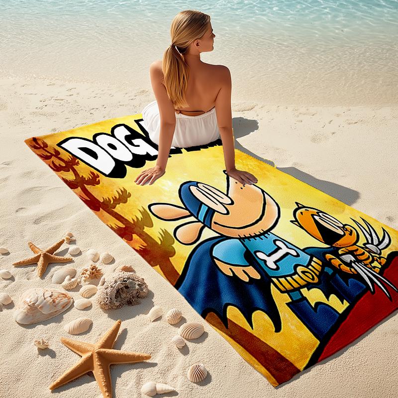 1pc DogMan1 Beach Towel, Comfortable and Thick, and Swimming/Bath/Picnic/Camping Towel, Suitable for Seaside Beaches