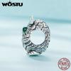 WOSTU 925 Sterling Silver Nádherné krásné korálky Owl Charm Fit Originální náramky Dámské DIY šperky