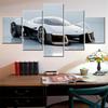 5 Pièces Toile Art Mural Affiche Peinture Voitures de Course Concept Corvette Papier Peint Décoration Intérieure Maison Impression Image Œuvre d'Art