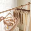 Space Saving Underwear Drying Rack Foldable Socks Hanger Hook Clothes Hanger with Clips  Household