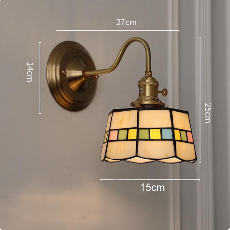 Bedroom LED Wall Lamp Indoor Vintage Interior Lighting Adjustable Night Light For Bedroom Dining Room Cafes Wall Sconce Brass