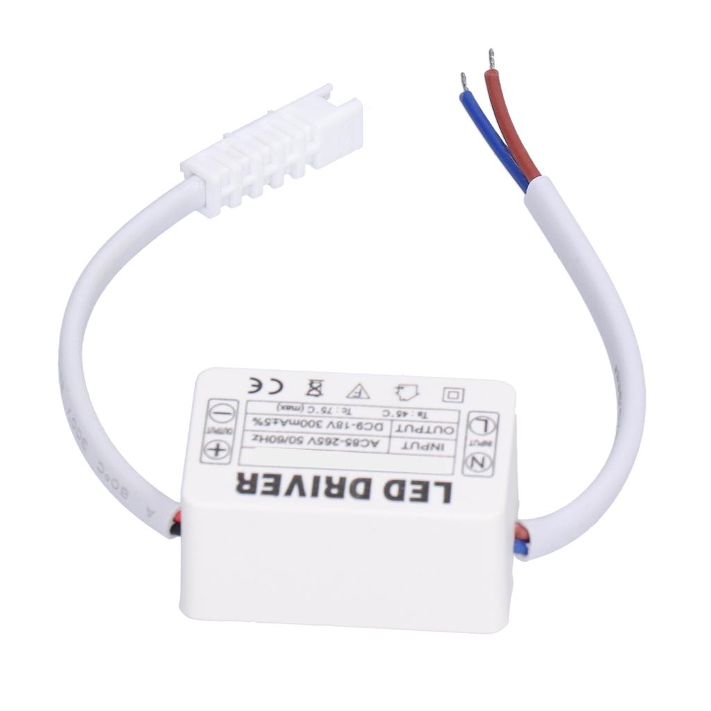LED Driver 300mA 9‑18VDC Small Size Easy Installation Good Heat Dissipation LED Transformer for Home