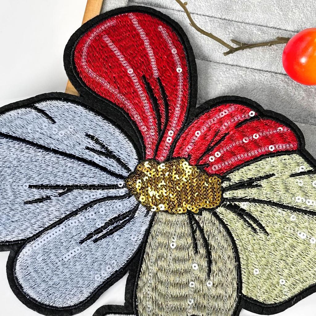 Color Sequins Embroidery Flower Cloth Sticker Computer Embroidery Shoes And Hats Clothing Accessories Patch Sticker Diy Accessories