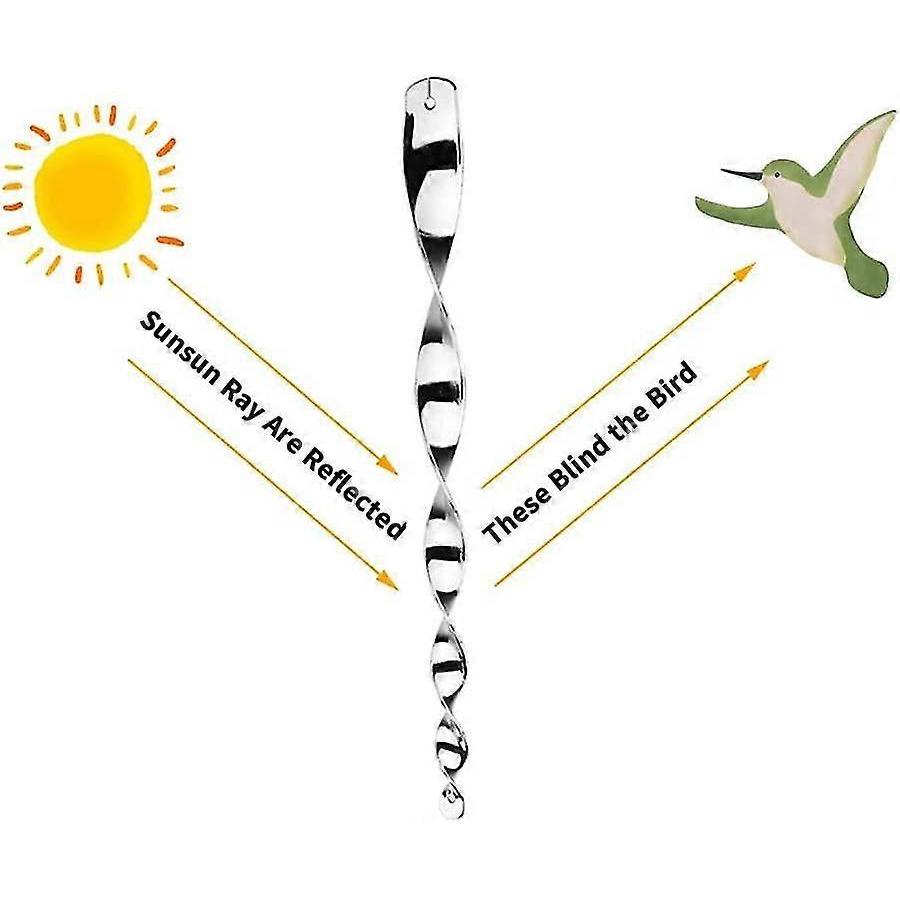 12 Pieces Bird Repellent 30cm Anti Pigeon Balcony, Anti Pigeon For Balcony, Reflective Repellents For Birds, Pigeons