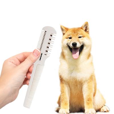 Fournitures pour animaux de compagnie, Simple et pratique, Nettoyage polyvalent, Démêlage, Épilation, Massage, Peigne d'épilation et de toilettage pour poils morts