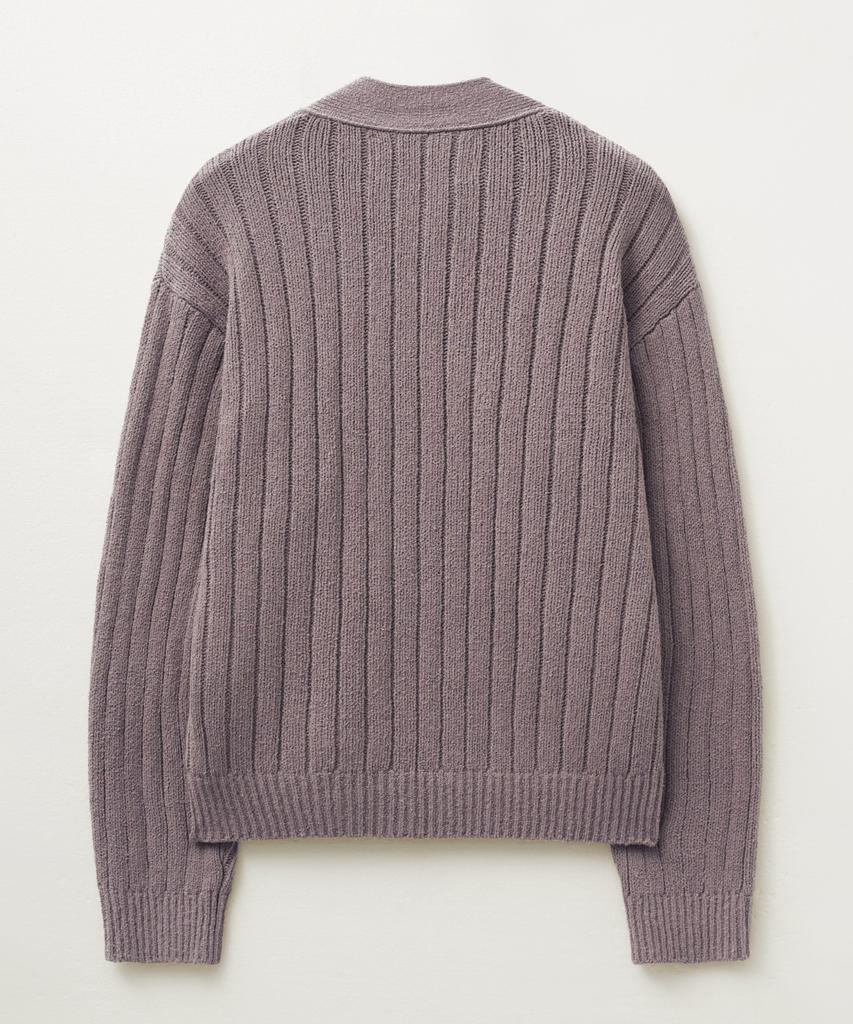 Seteo Faro Oversized Boucle Cardigan Vintage Purple (Type C)