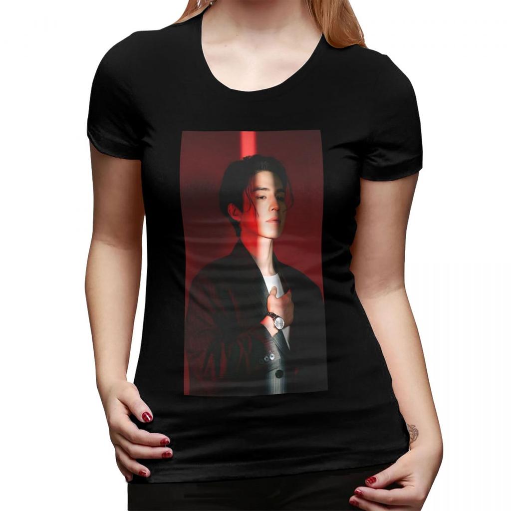 Lee Dong Wook TShirt for Women Crew Neck Streetwear T Shirts Womens Tees Short Summer Clothes Tops