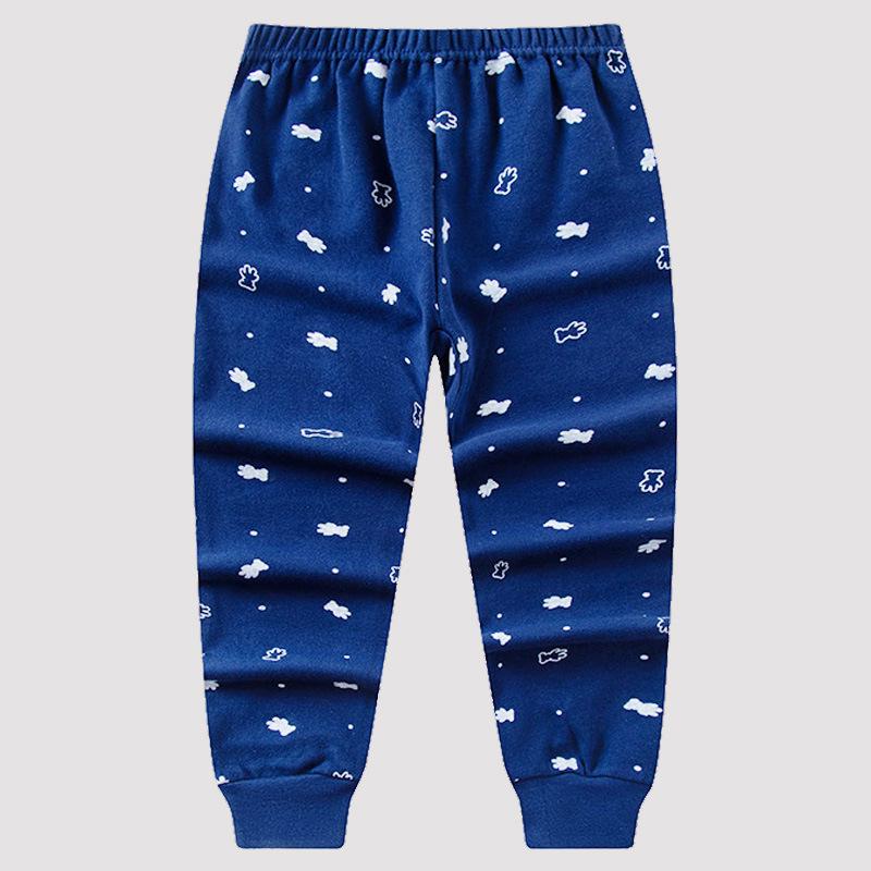 Kids' Cotton Autumn Pajamas: Solid Color Pants for Boys and Girls, Baby & Toddler Base Layer