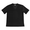 Men's V-neck Slim Fit Corduroy Casual Short Sleeve T-shirt, Solid Color