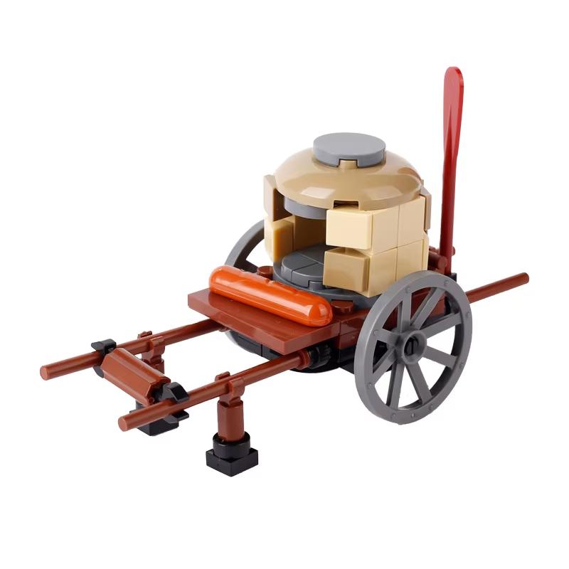 MOC Medieval Scene Building Blocks Military Camp Viking Warrior Soldiers Tent Outpost Pirate Ship Stable Castle Wall Bricks Toy