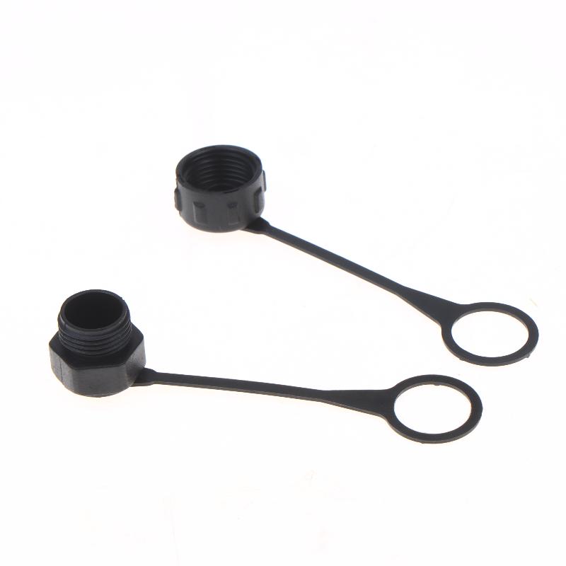 5/10Pcs Internal Thread/External Thread Connector Cover With Rope M12 Dust Cover For Aviation Plug Special Male And Female Cap
