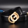Fashion Men Belt Genuine Leather Famous Brand Big G Letter Automatic Buckle Belts For Men Designer Business Strap ZD2119