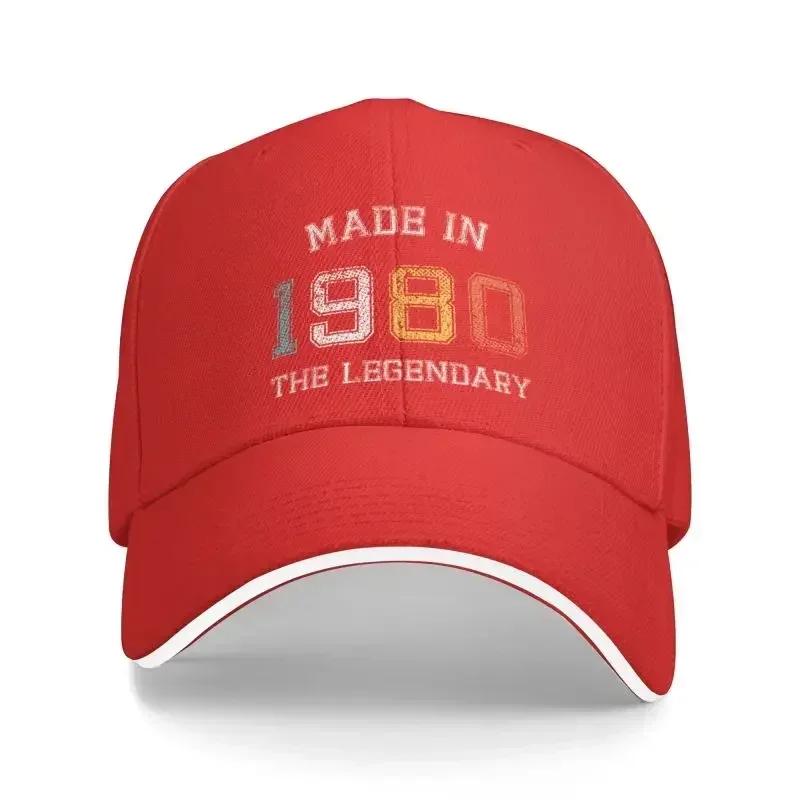 Personalized Made In 1980 Baseball Cap Hip Hop Adjustable The Legendary Are Born In 1980 42th Birthday Gift Dad Hat Autumn