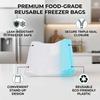 30PCS PE Reusable Freezer Bags Triple Seal Plastic Organization Bags Zipper Seal Bags  For Leftovers