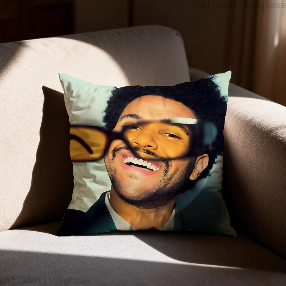 The Weeknd XO  Pillow Case Antidustmite Pillowcase Invisible zipper silky short plush Sofa cushion cover