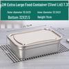 ZISIZ Commercial Thickened Rectangular Plastic Food Container