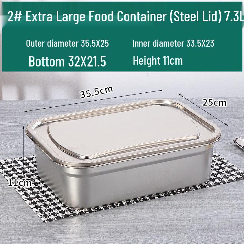ZISIZ Commercial Thickened Rectangular Plastic Food Container