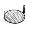 6.5 Inch Motorcycle Headlight Square Mesh Grille Mask Metal Guard Cover Black