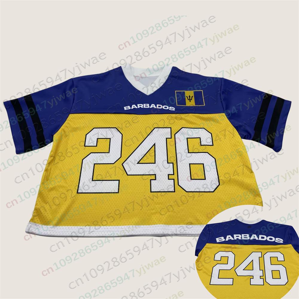 Guyana Belize Barbados Dominican Republic Oversized Jersey Fashion Breathable National Football Shirt Summer Men Women T-shirt 4XL