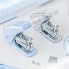 Kawaii Visual Transparent Large Capacity Stapler Student Learning Stationery Kit School Office Supplies