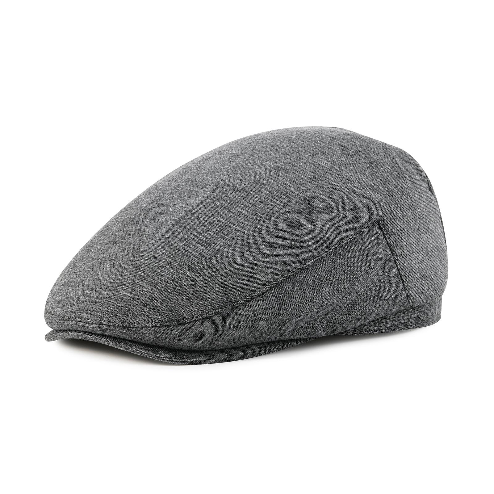 

JGAGOUL Classic Newsboy Cap for Men 100% Cotton Beret Ivy Irish Hunting Gatsby Driving Cabbie Hat Spring Summer Golf Cap 62 темно-сірий