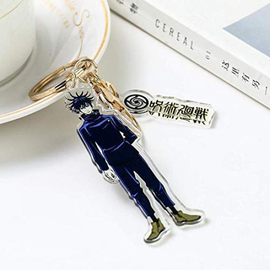 Jujutsu Kaisen Keychain Goods Kugisaki Nobara Cute Character Stylish Keychain for Mobile Ornament [LESUN] - Itadori, Yuji, Gojo, Satoru, - Design,