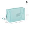 Travel Mesh Makeup Bag Wash Bag Cosmetic Bag Zipper Container For Women Toiletry Bag Makeup Organizer Portable Storage Pouch
