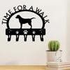 1pc Labrador 'Time for a Walk' Key Rack Dog Leash Hanger - Hallway Key Holder with Bathroom Towel Hooks Wall Coat Rack