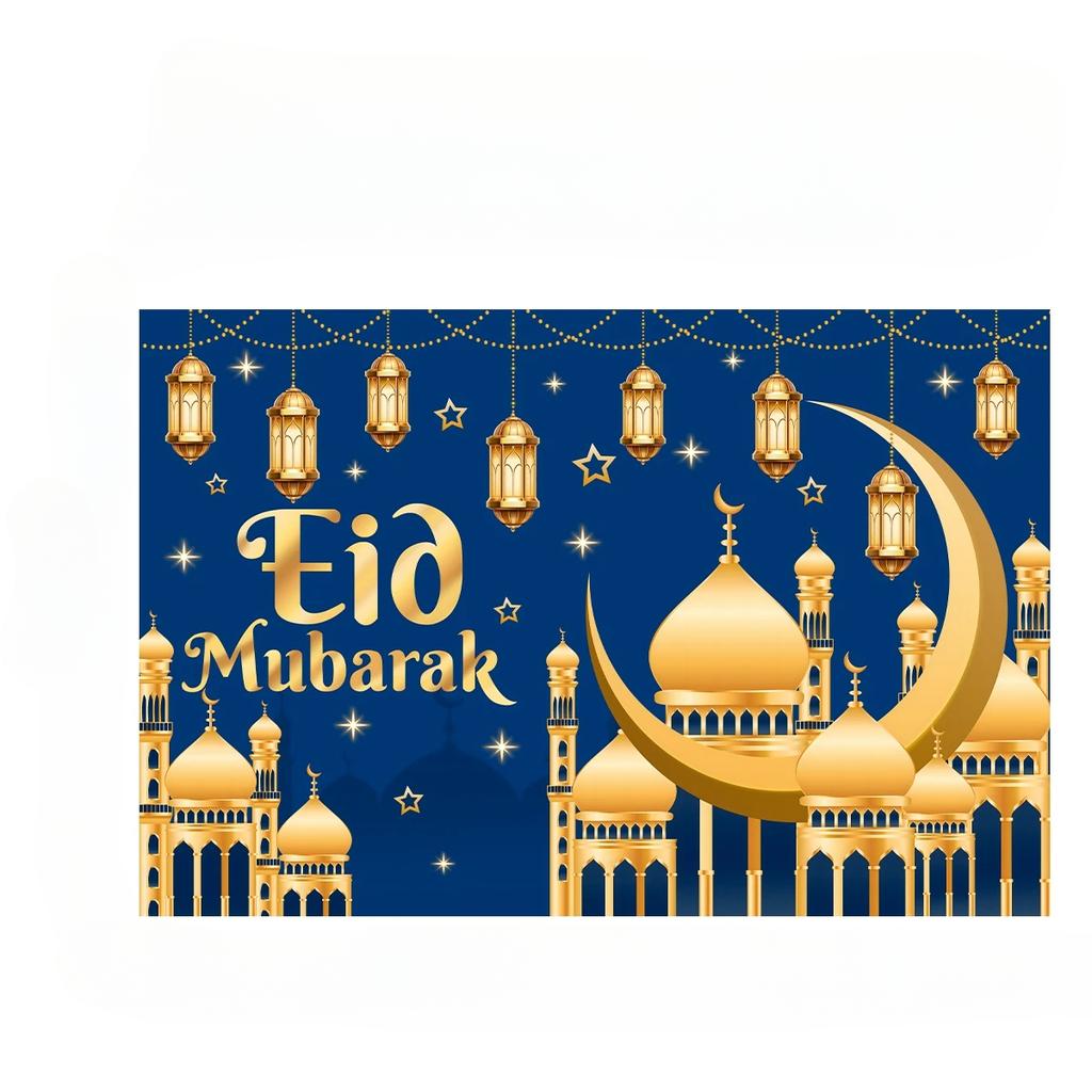 Eid Background Eid Mubarak Ramadan Kareem Backdrop Islam Muslim Party Supplies Eid Al-fitr Gift Ramadan Decoration For Home 2025